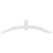 Ekena Millwork Archdale Architectural Grade PVC Gable Bracket, 96"W x 24"H x 6"D x 6"F, 6/12 Pitch GBP096X24X0606ARC00 - alternate 4